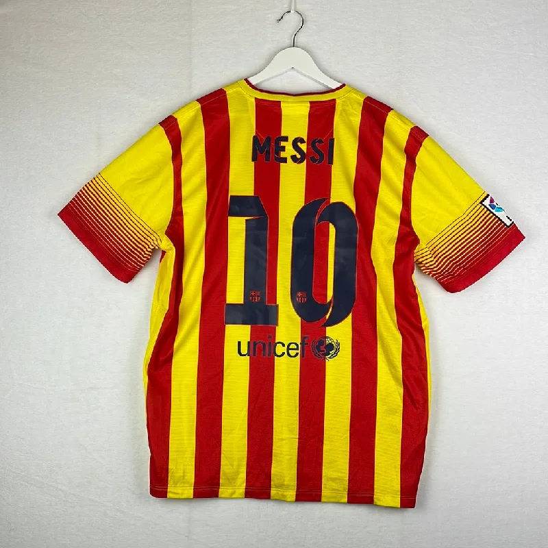 Barcelona 2013-2014 Away Shirt - Extra Large - Excellent - Messi 10