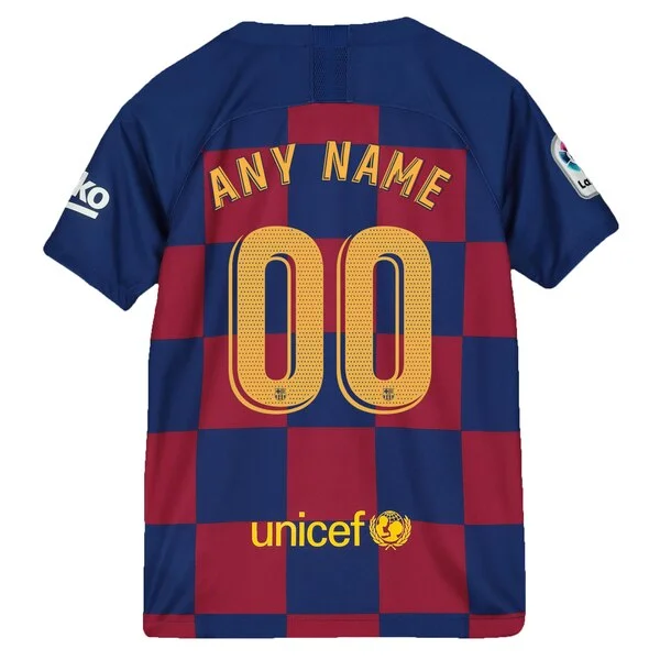 Barcelona Custom Youth 19/20 Home Jersey