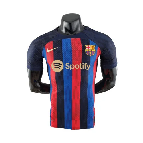 Camisola Barcelona I 22/23 Azul e Vermelha Masculino Jogador