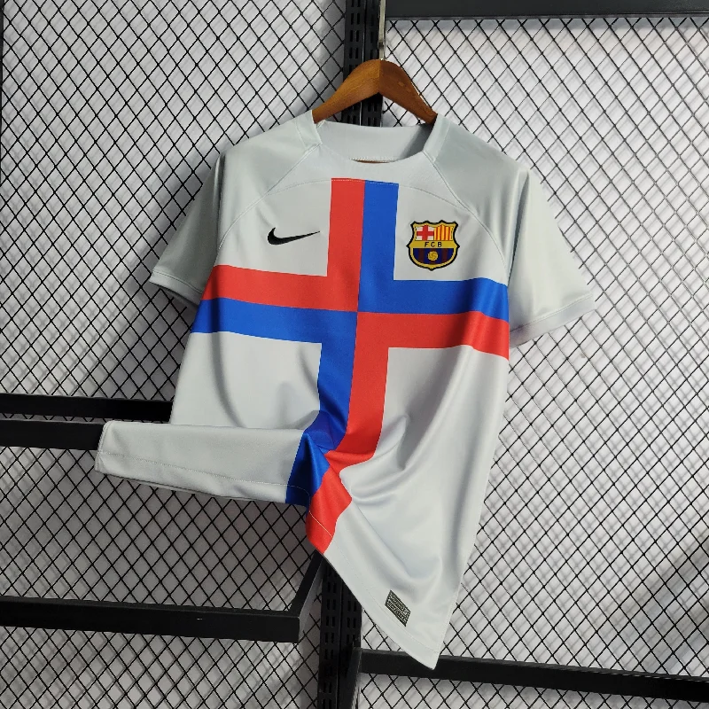 CAMISA DO BARCELONA 22/23 BRANCO