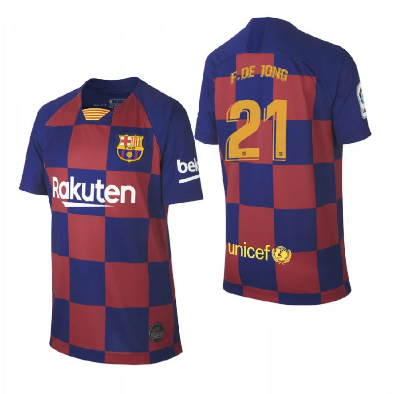 Frenkie de Jong Barcelona Youth 19/20 Home Jersey