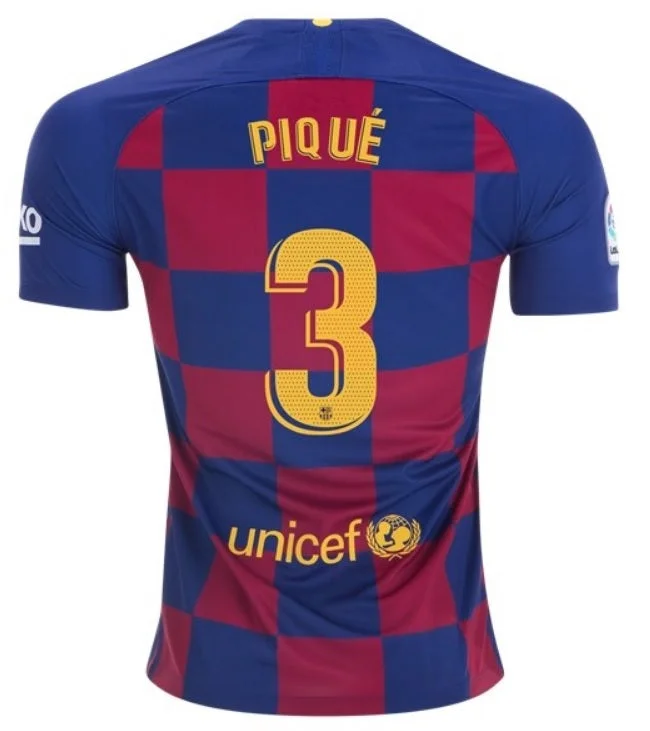 Gerard Pique Barcelona 19/20 Home Jersey