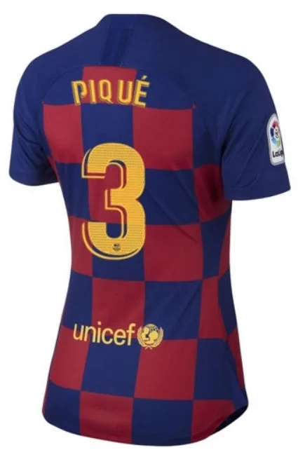 Gerard Pique Barcelona Women's 19/20 Home Jersey