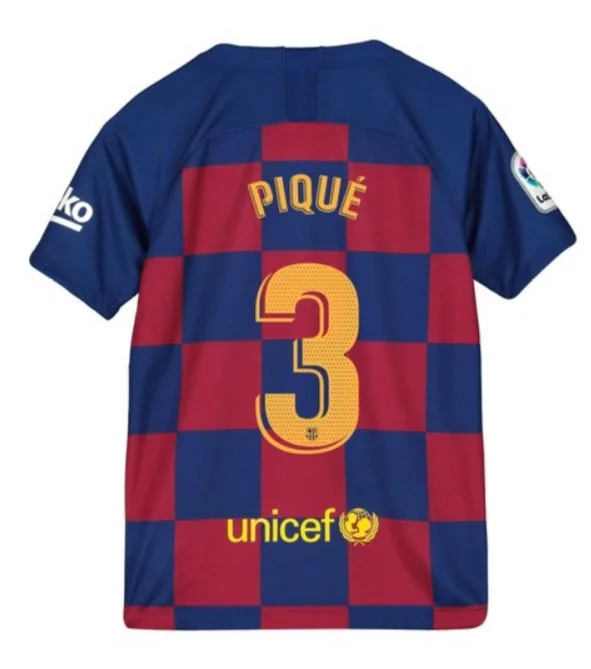 Gerard Pique Barcelona Youth 19/20 Home Jersey