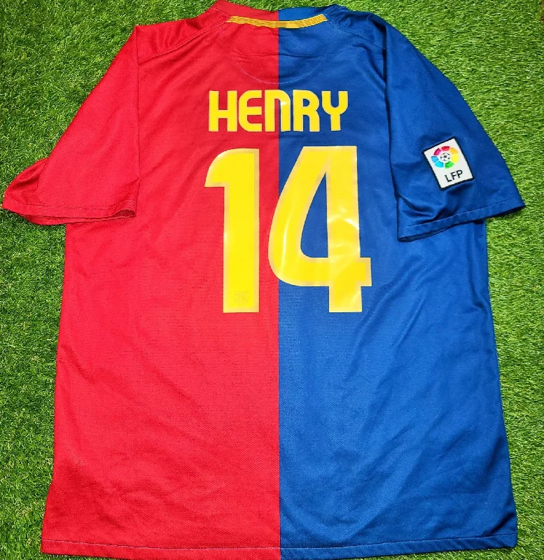 Henry Barcelona TREBLE SEASON 2008 2009 Home Jersey Shirt Maillot XL SKU# 286784-655