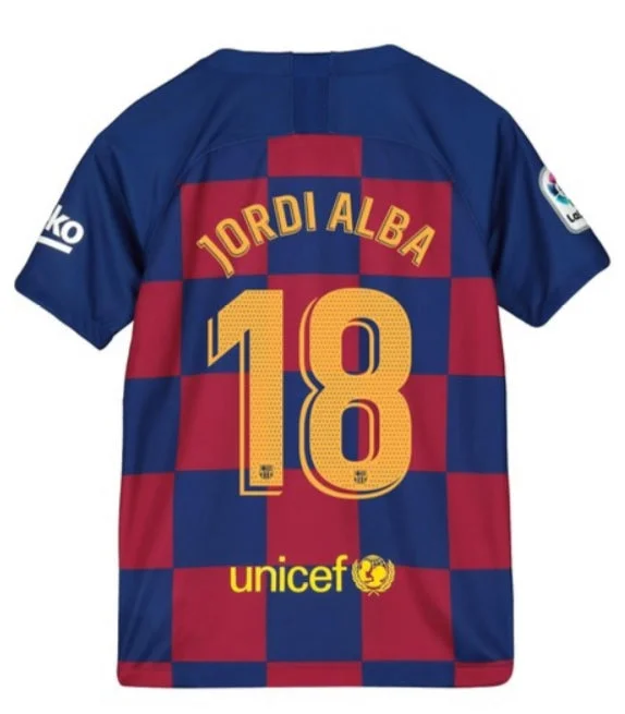 Jordi Alba Barcelona Youth 19/20 Home Jersey