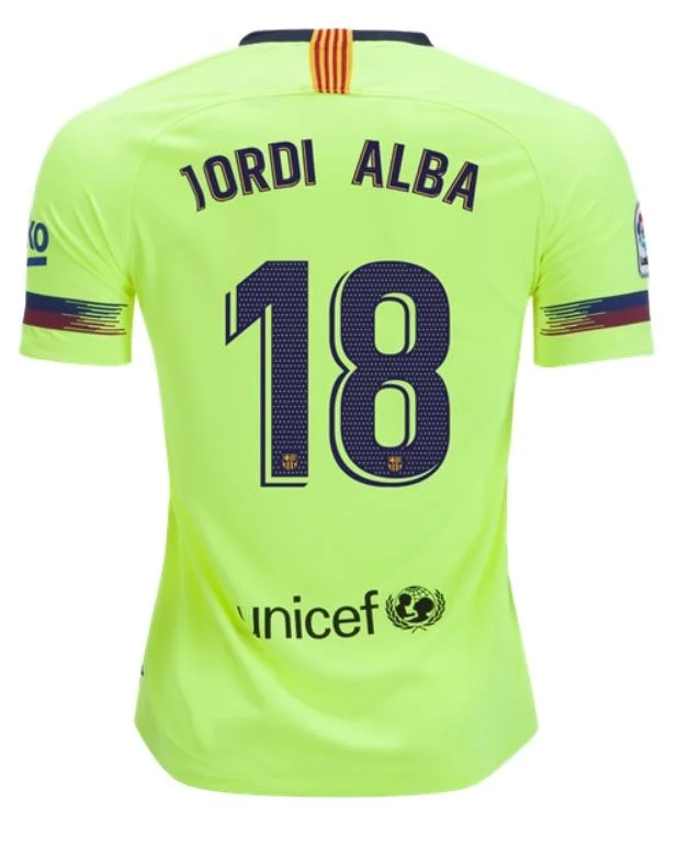 Jordi Alba FC Barcelona 18/19 Away Jersey