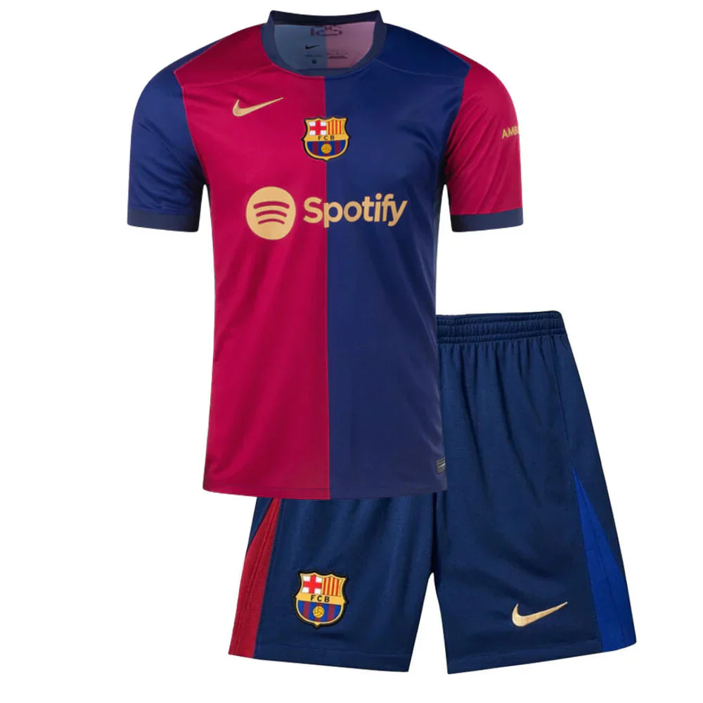 Kit Infantil Barcelona I 24/25 - Azul e Vermelho