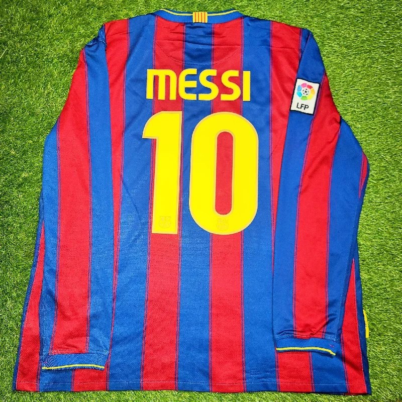 Messi Barcelona 2009 2010 Home Long Sleeve Jersey Shirt Camiseta XL SKU# 343812-496