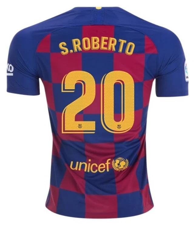 Sergi Roberto Barcelona 19/20 Home Jersey