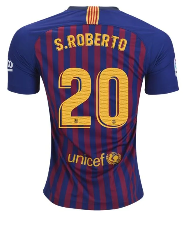 Sergi Roberto FC Barcelona 18/19 Home Jersey