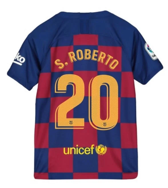 Sergi Roberto Barcelona Youth 19/20 Home Jersey