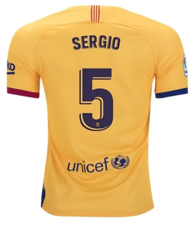 Sergio Busquets Barcelona 19/20 Away Jersey