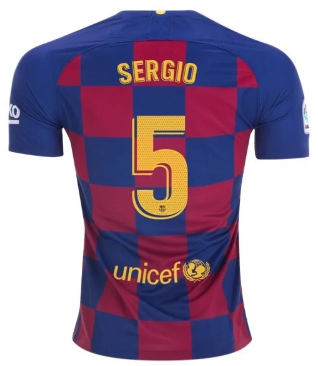 Sergio Busquets Barcelona 19/20 Home Jersey