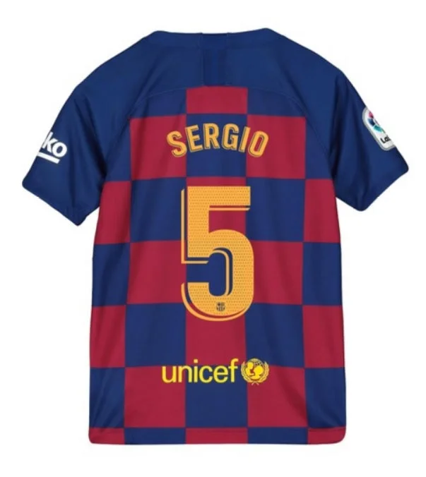 Sergio Busquets Barcelona Youth 19/20 Home Jersey