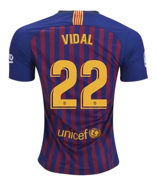 Vidal FC Barcelona 18/19 Home Jersey