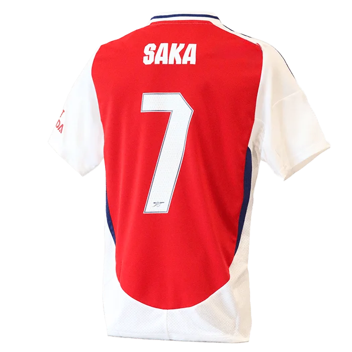 Bukayo Saka #7 adidas Arsenal FC Kids Home Jersey 2024/25