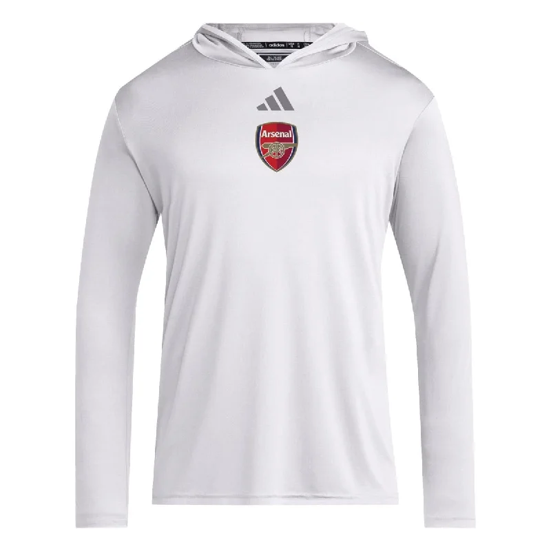 adidas Men's Arsenal D4T Long Sleeve Hoodie | JE6281