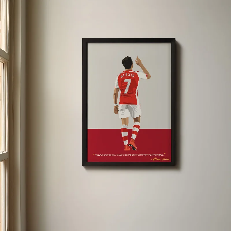 Alexis Sanchez Arsenal Framed Poster