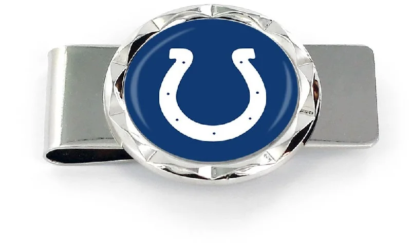 INDIANAPOLIS COLTS DIAMOND CUT MONEY CLIP NFL-MC-945-06