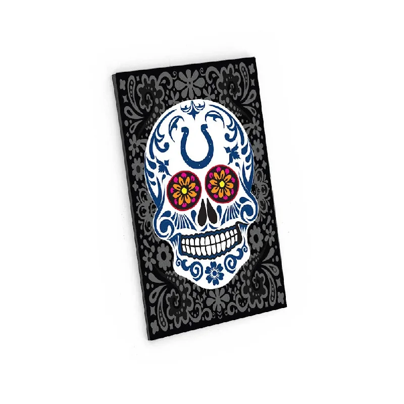 INDIANAPOLIS COLTS SUGAR SKULL PATTERN MAGNET NFL-MG-1188-06