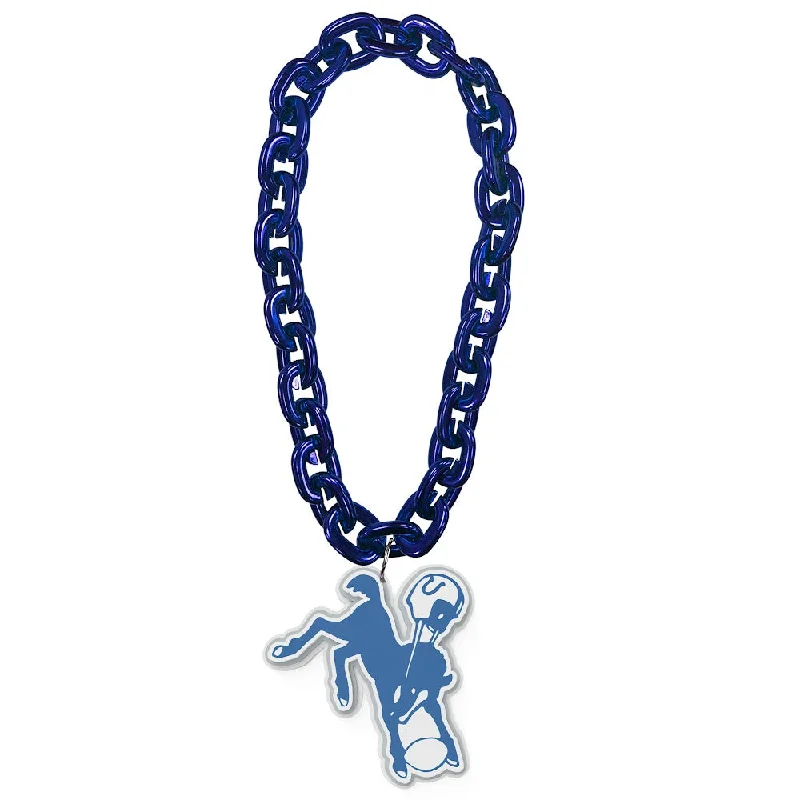 INDIANAPOLIS COLTS (BLUE) "COLT" THROWBACK FAN CHAIN NFL-FF-590-06-THB