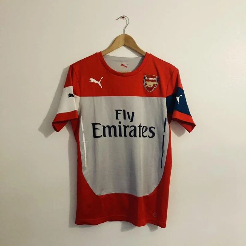 Arsenal 2014/2015 Red & Grey Training Football Shirt (S)