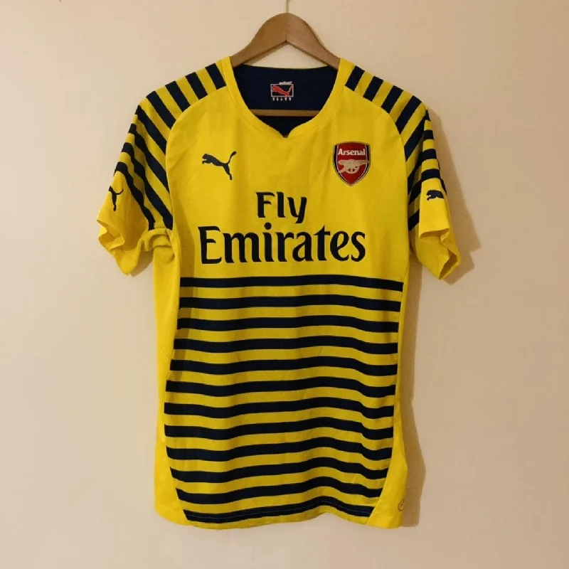 Arsenal 2015/2016 Yellow Training Football Shirt (M)