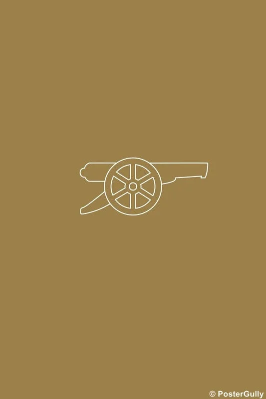 Arsenal F.C Gold Minimalist