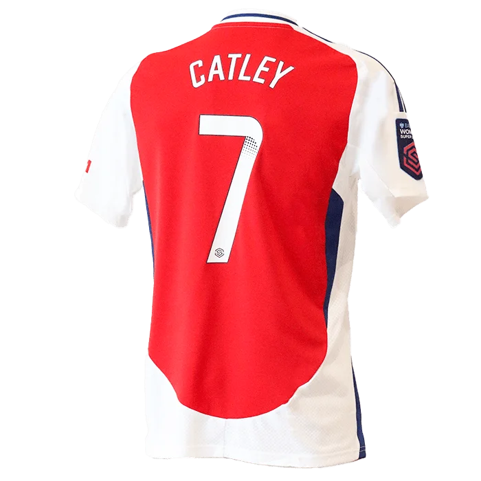 Steph Catley #7 WSL Arsenal FC Adults Home Jersey 2024/25