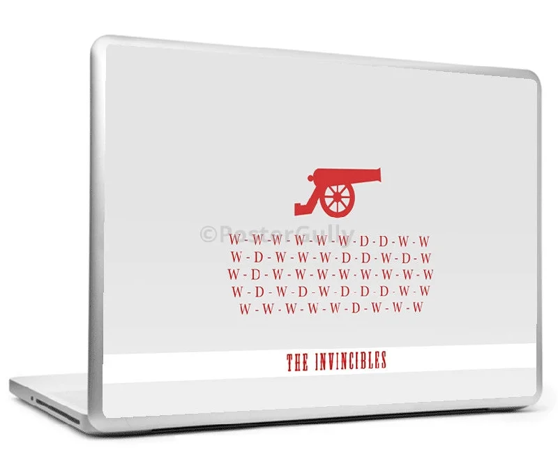 Arsenal Invincibles Minimal Art Laptop Skin