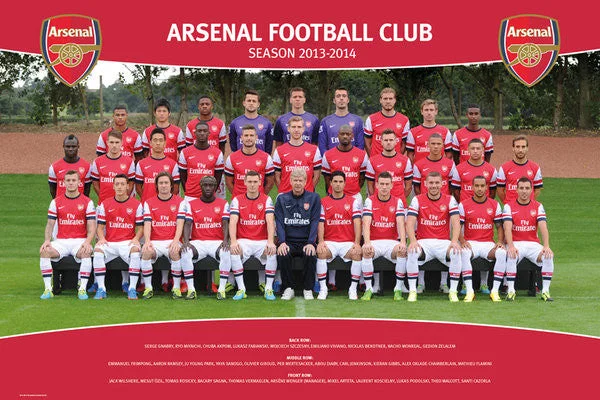 Arsenal Team Photo 13/14 Maxi Poster