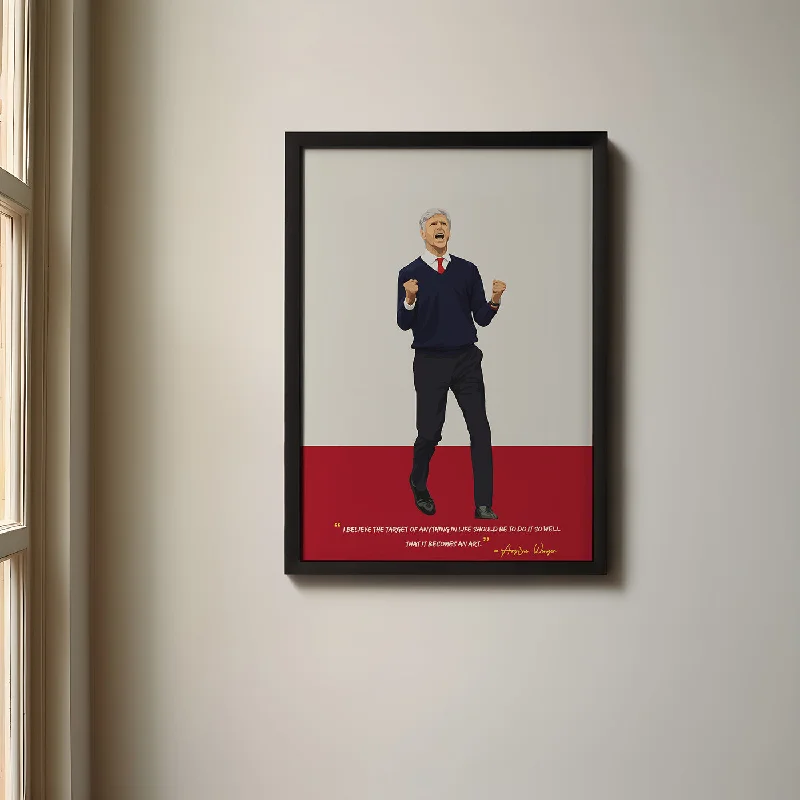 Arsene Wenger Arsenal Framed Poster