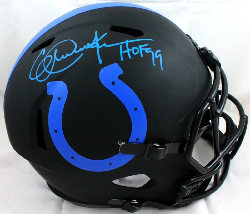 Eric Dickerson Signed Colts F/S Eclipse Speed Helmet w/HOF- Beckett W Auth *Blue