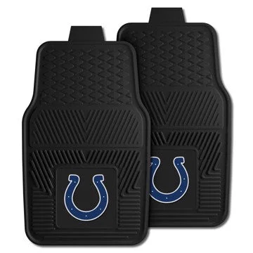 Indianapolis Colts 2-pc Vinyl Car Mat Set NFL Auto Floor Mat - 2 piece Set - 17" x 27" SKU: 8769