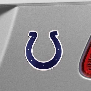 Indianapolis Colts Embossed Color Emblem NFL Exterior Auto Accessory - Aluminum Color SKU: 60457