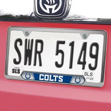 Indianapolis Colts Embossed License Plate Frame NFL Exterior Auto Accessory - 6.25" x 12.25" SKU: 61954