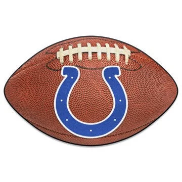 Indianapolis Colts Football Mat NFL Accent Rug - Shaped - 20.5" x 32.5" SKU: 5749