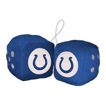 Indianapolis Colts Fuzzy Dice NFL 3" Cubes SKU: 31981