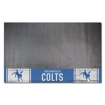 Indianapolis Colts Grill Mat - Retro Collection NFL Vinyl Mat - 26" x 42" SKU: 32609