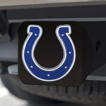 Indianapolis Colts Hitch Cover  NFL Color Emblem on Black Hitch - 3.4" x 4" SKU: 22568