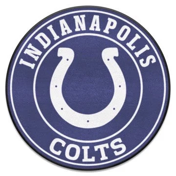 Indianapolis Colts Roundel Mat NFL Accent Rug - Round - 27" diameter SKU: 17961