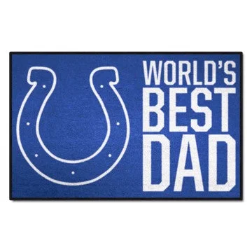 Indianapolis Colts World's Best Dad Starter Mat NFL Accent Rug - 19" x 30" SKU: 18170