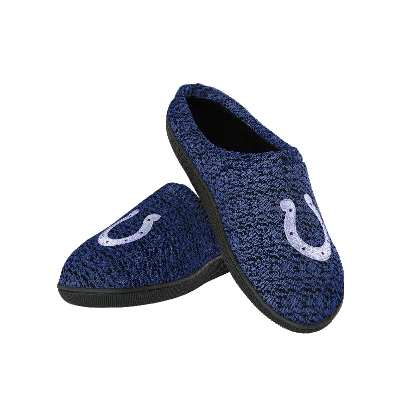 Indianapolis Colts NFL Mens Poly Knit Cup Sole Slippers