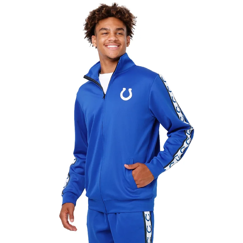 Indianapolis Colts NFL Mens Stripe Logo Track Jacket