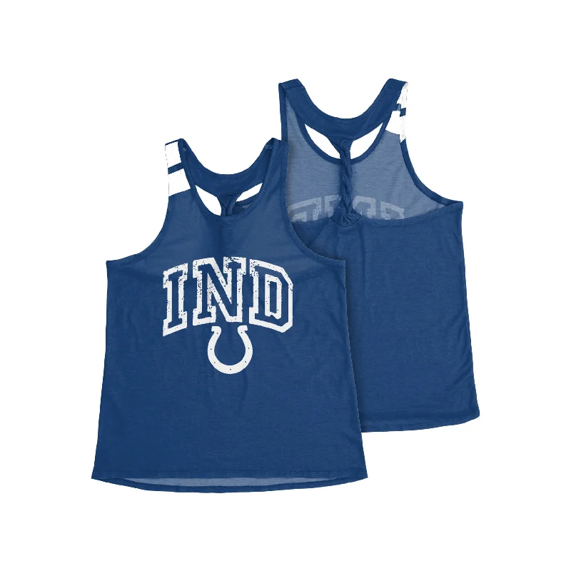 Indianapolis Colts NFL Womens Team Twist Sleeveless Top