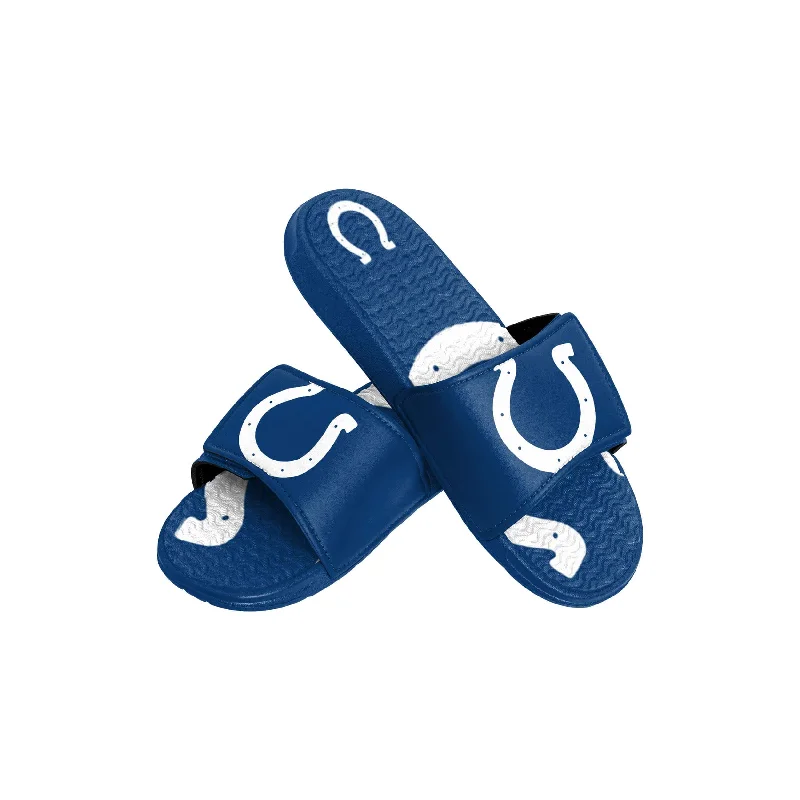 Indianapolis Colts NFL Youth Colorblock Big Logo Gel Slide