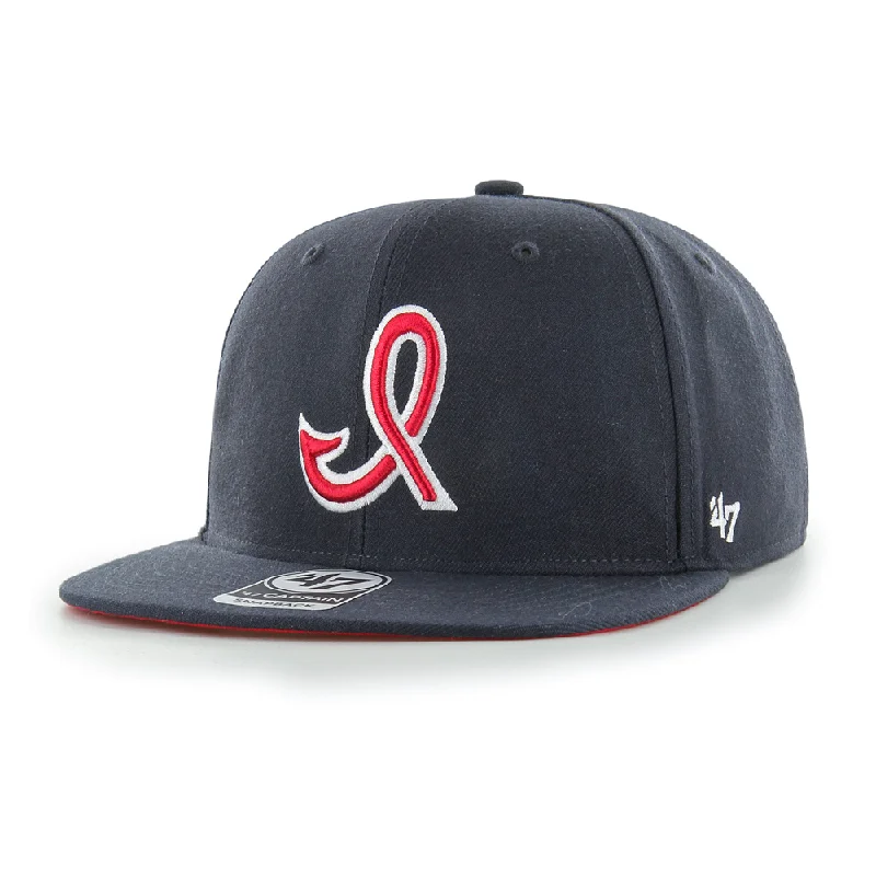 Indianapolis Indians '47 Adult Navy 1950's/60's Sure Shot Under Snapback Adjustable Cap