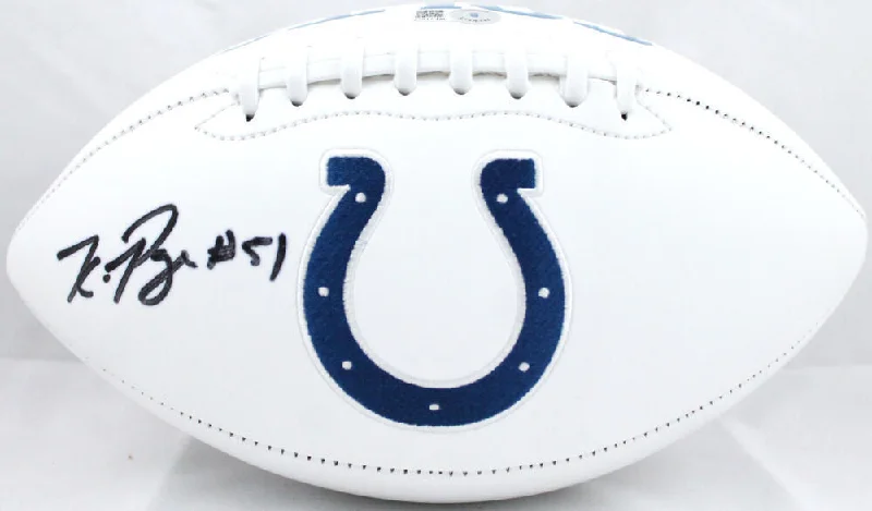 Kwity Paye Autographed Indianapolis Colts Logo Football #- Beckett W Hologram