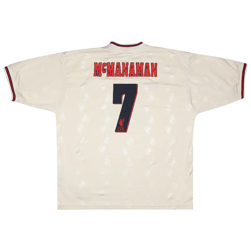 LIVERPOOL 1996-97 AWAY SHIRT - MCMANAMAN 7 - L